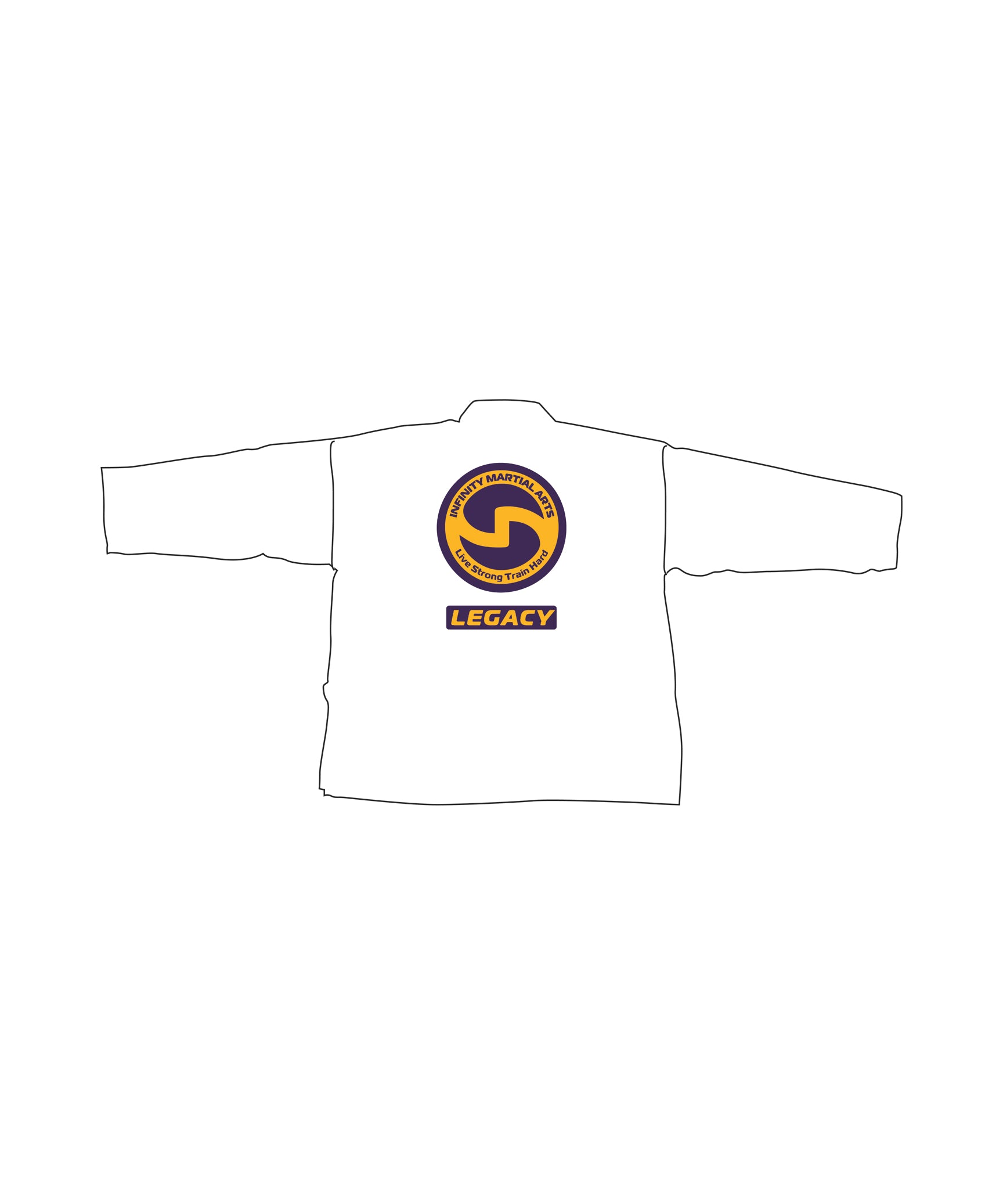 6oz Lightweight Student Jacket Custom, White