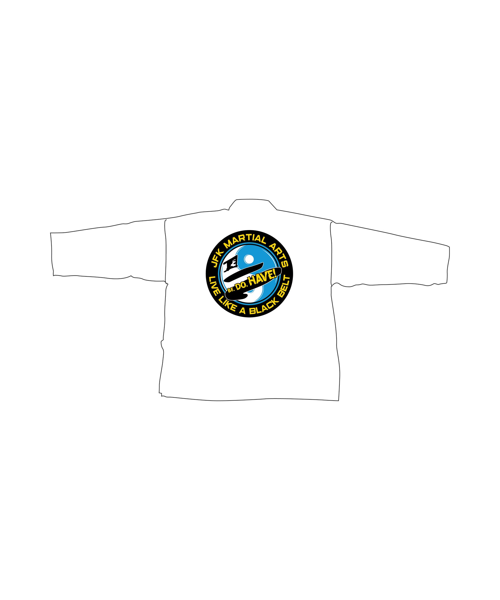 Student Elastic Uniform, White