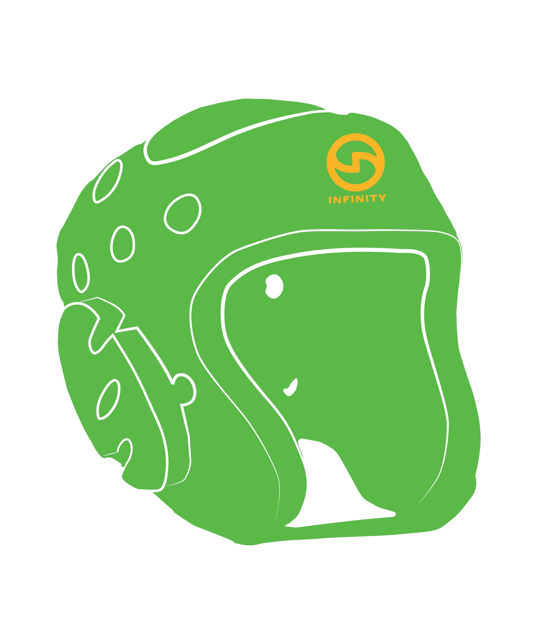 Century Headgear Custom, Neon Green