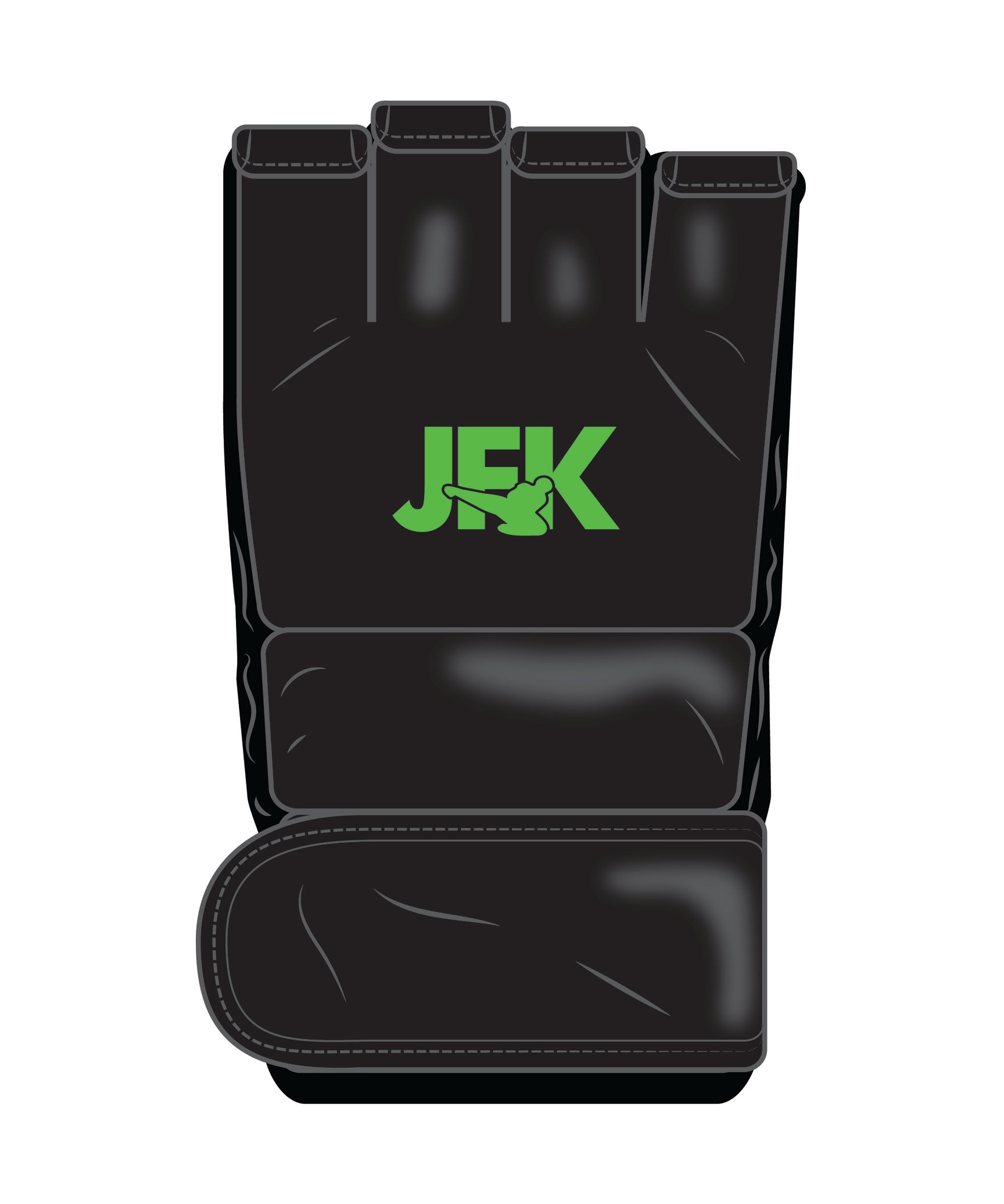 Custom Mma Open Palm Glove, Black