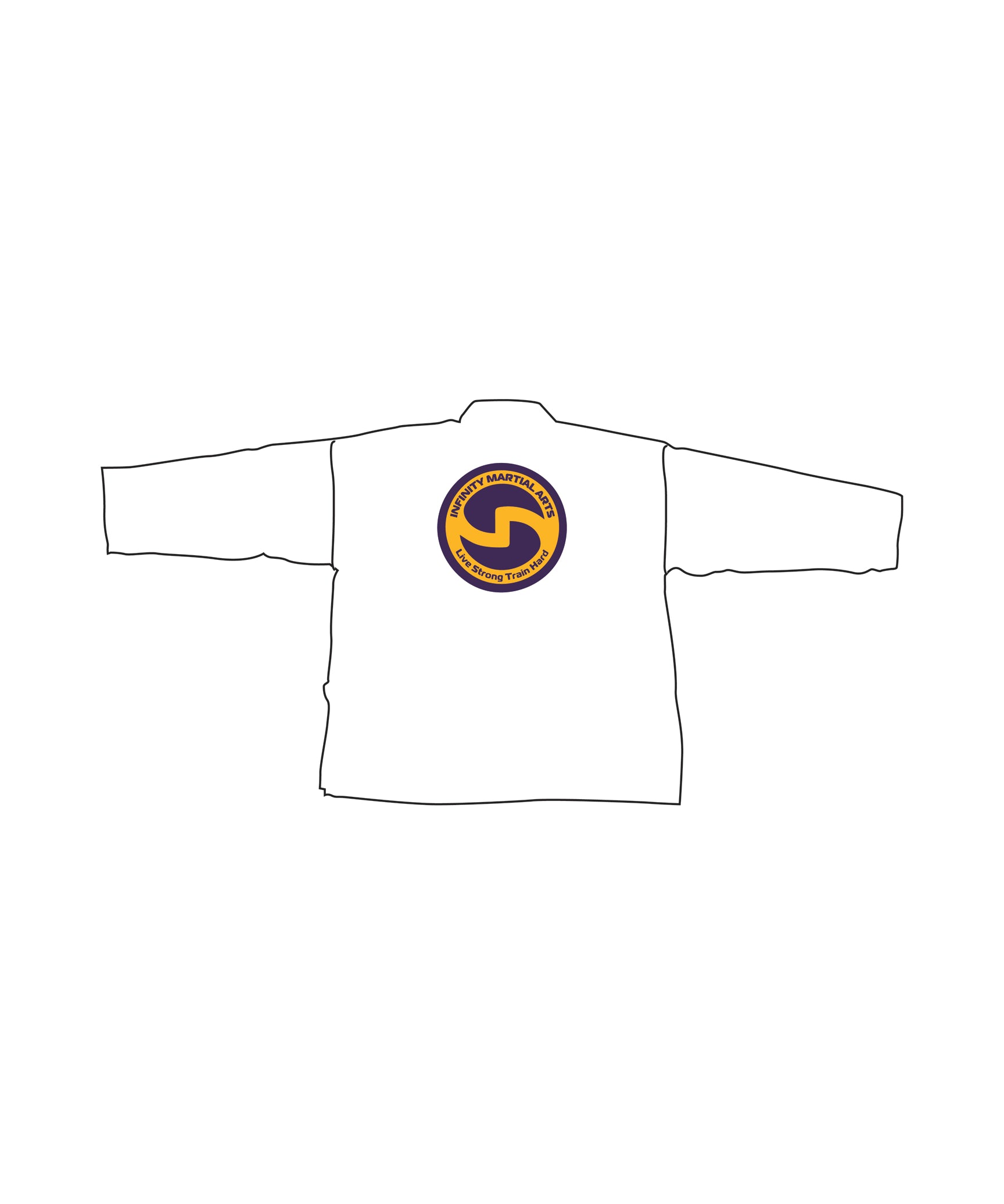 Student Elastic Uniform, White