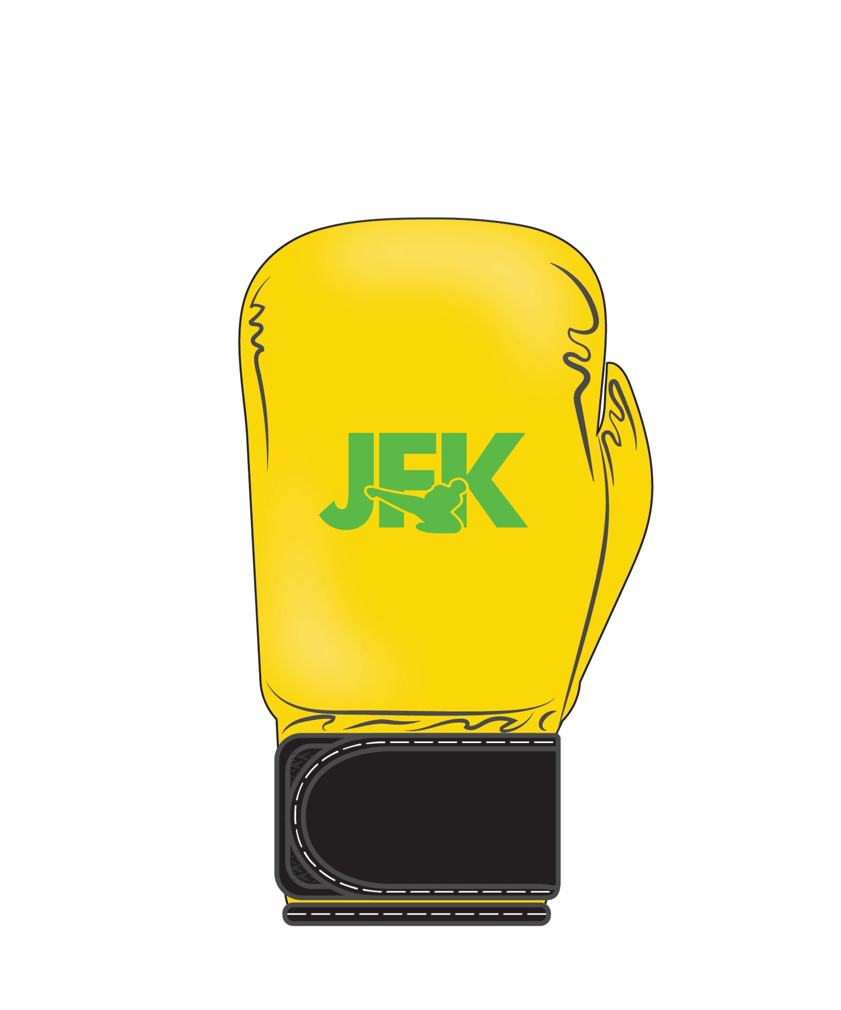 Custom Boxing Glove, Yellow