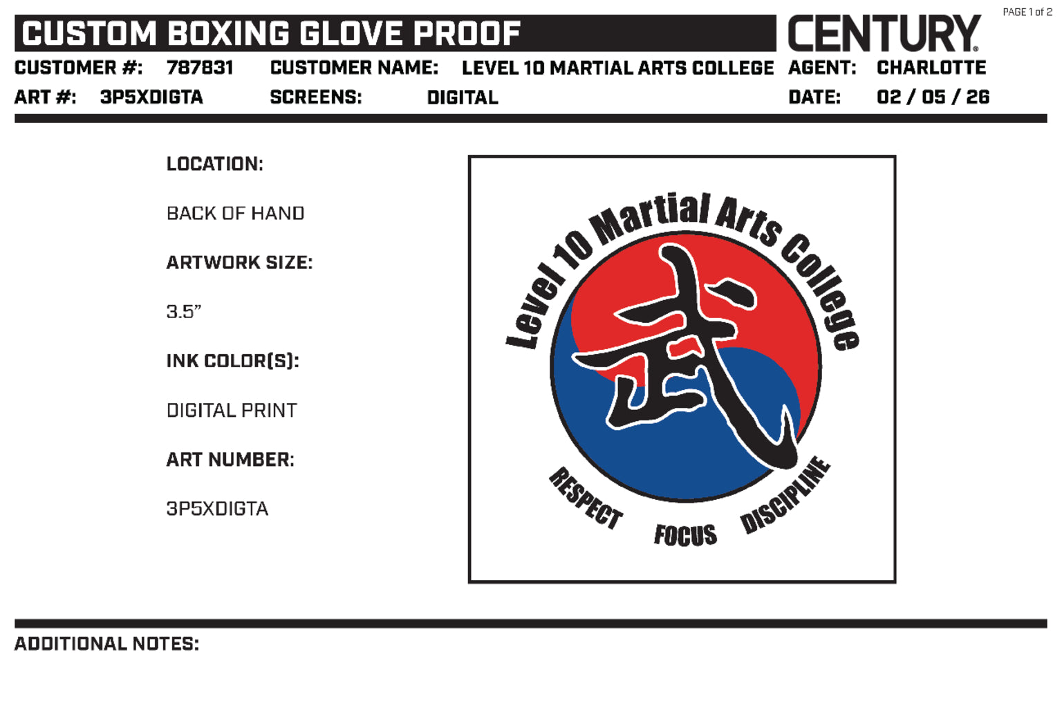 Custom Boxing Glove, White