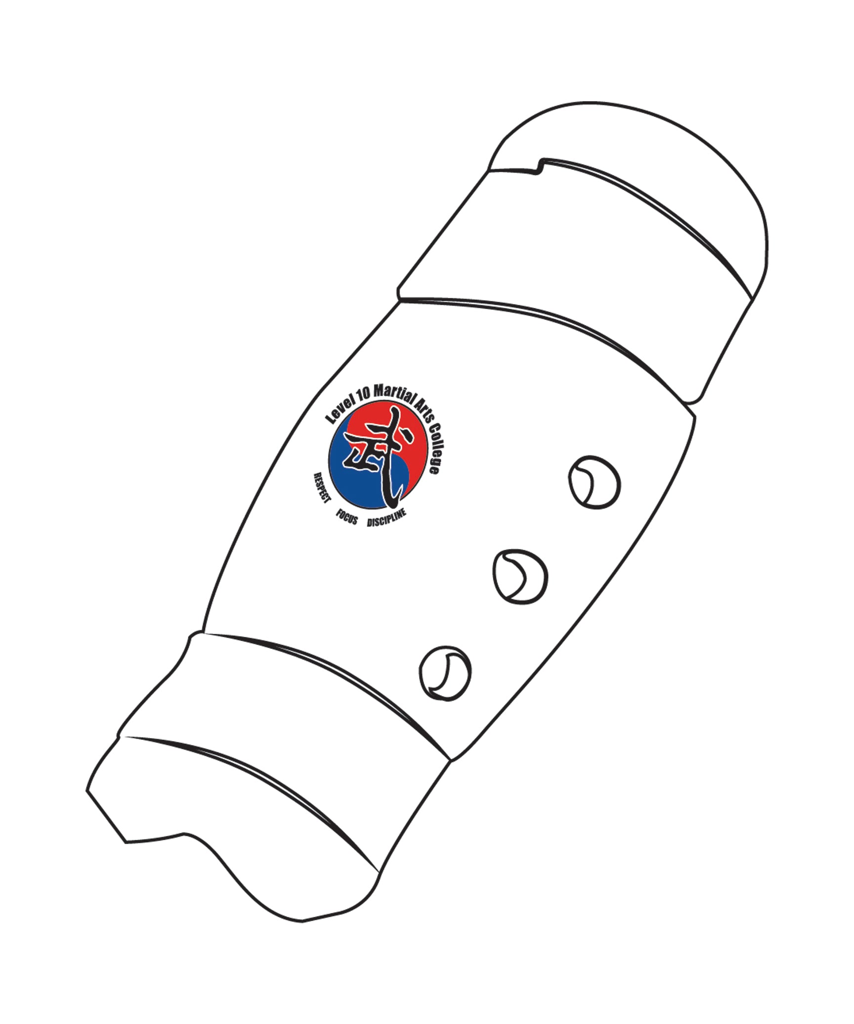 Shin Guard Custom, White