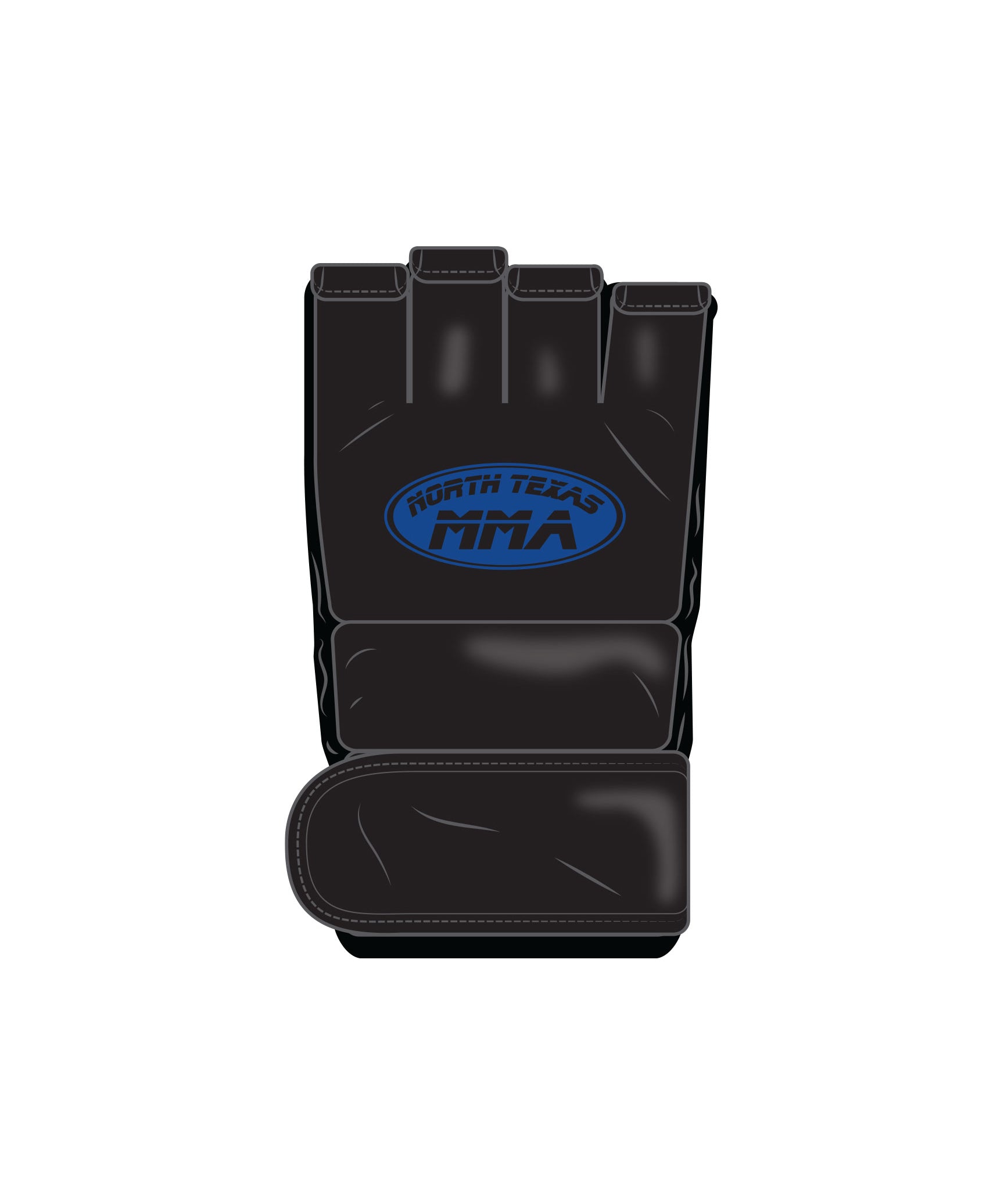 Custom Mma Open Palm Glove, Black