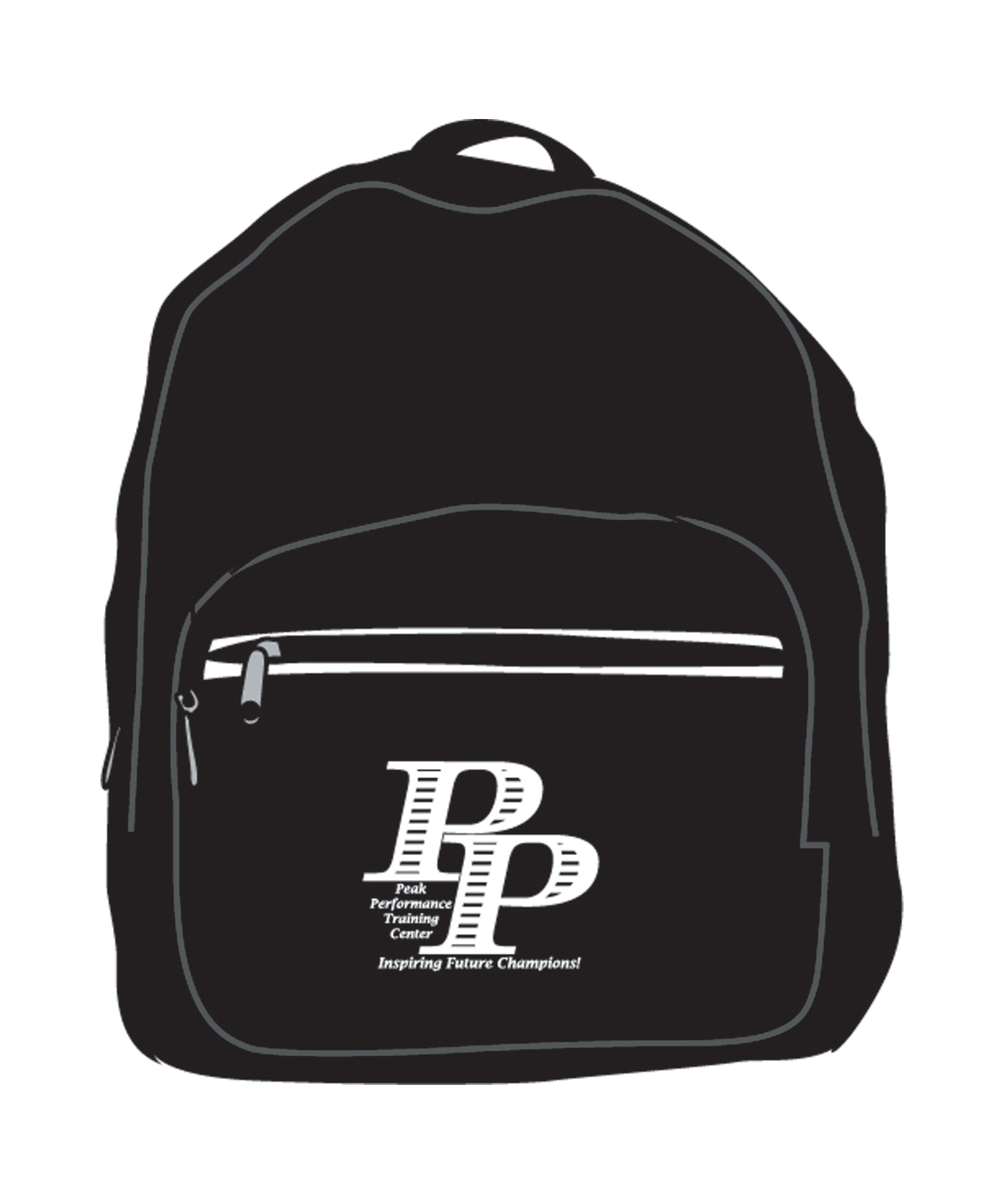 CUSTOM BACK PACK BLK, Black