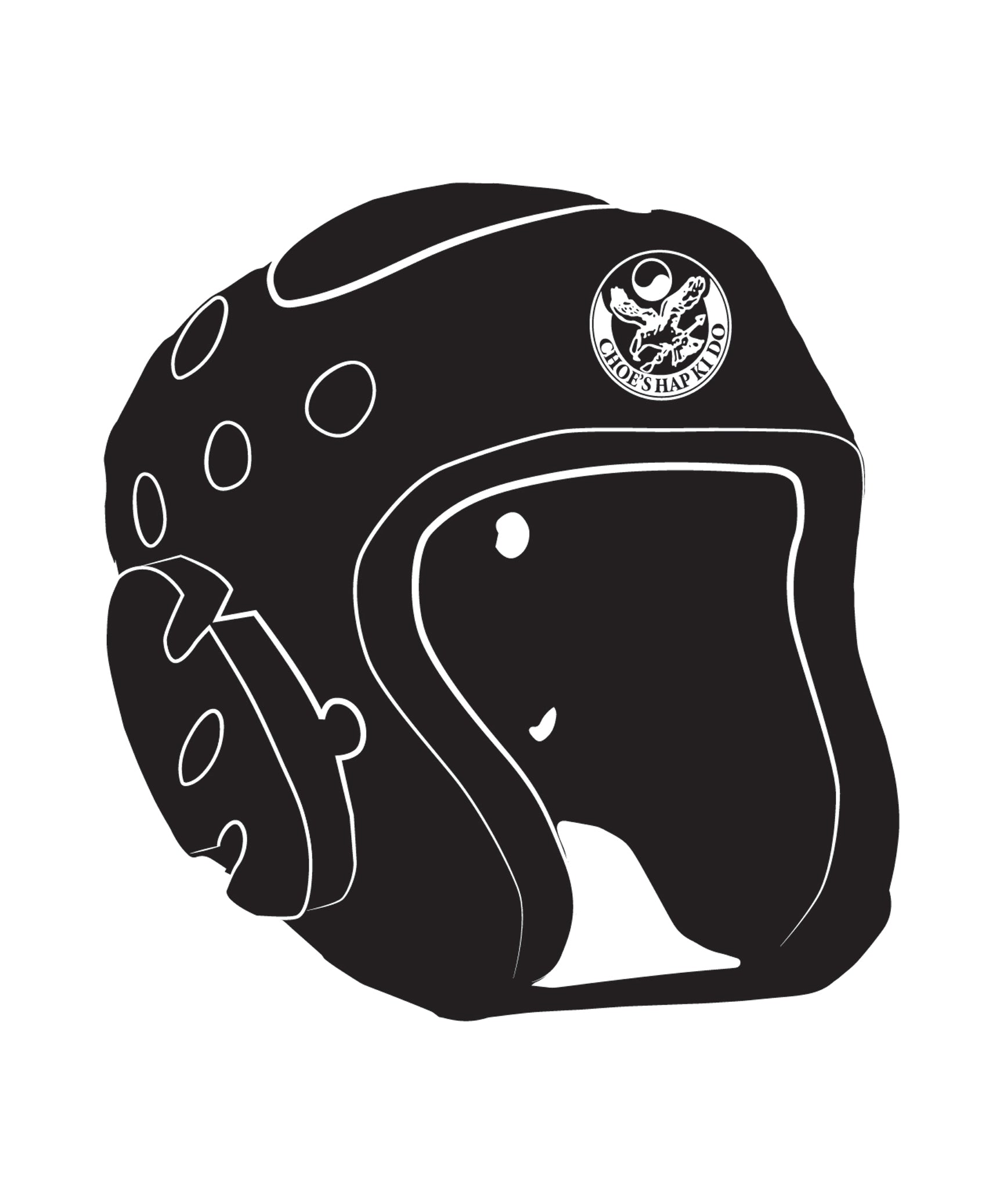 Headgear with shield Custom, Black