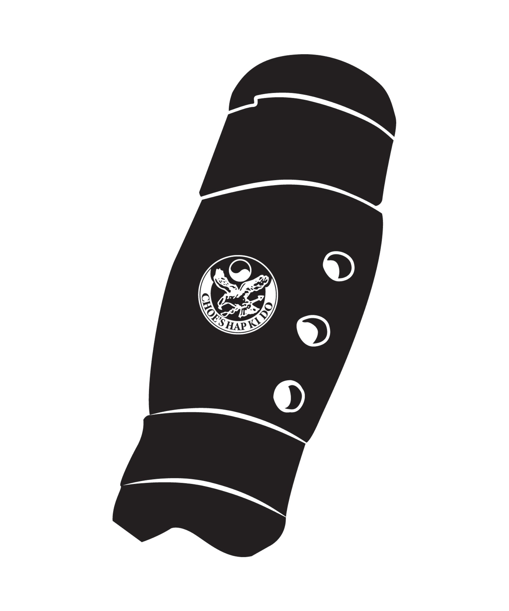 Shin Guard Custom, Black