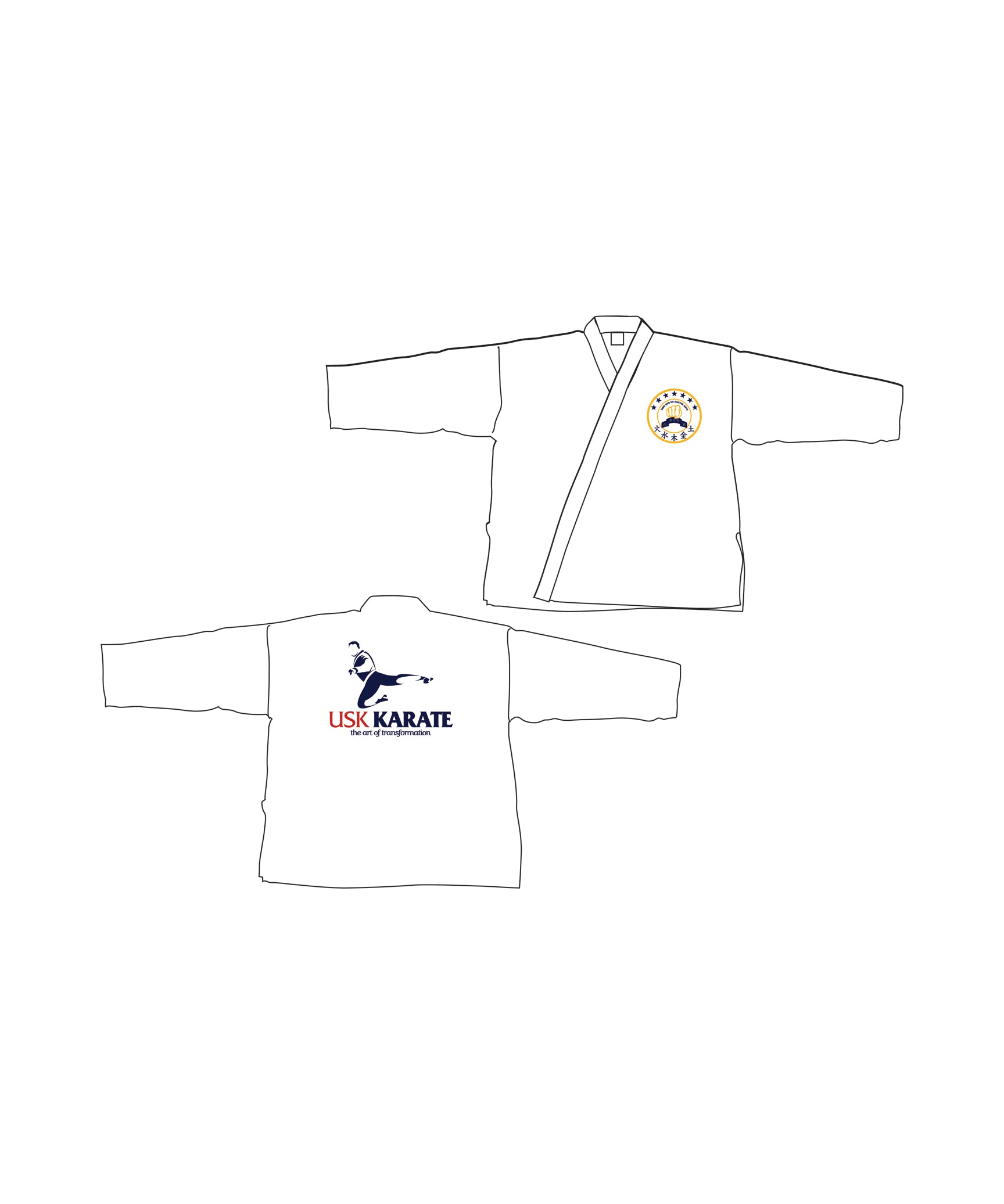 Lightweight Student Uniform, White