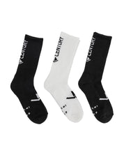 Century Core Tube Sock Three Pack Black White