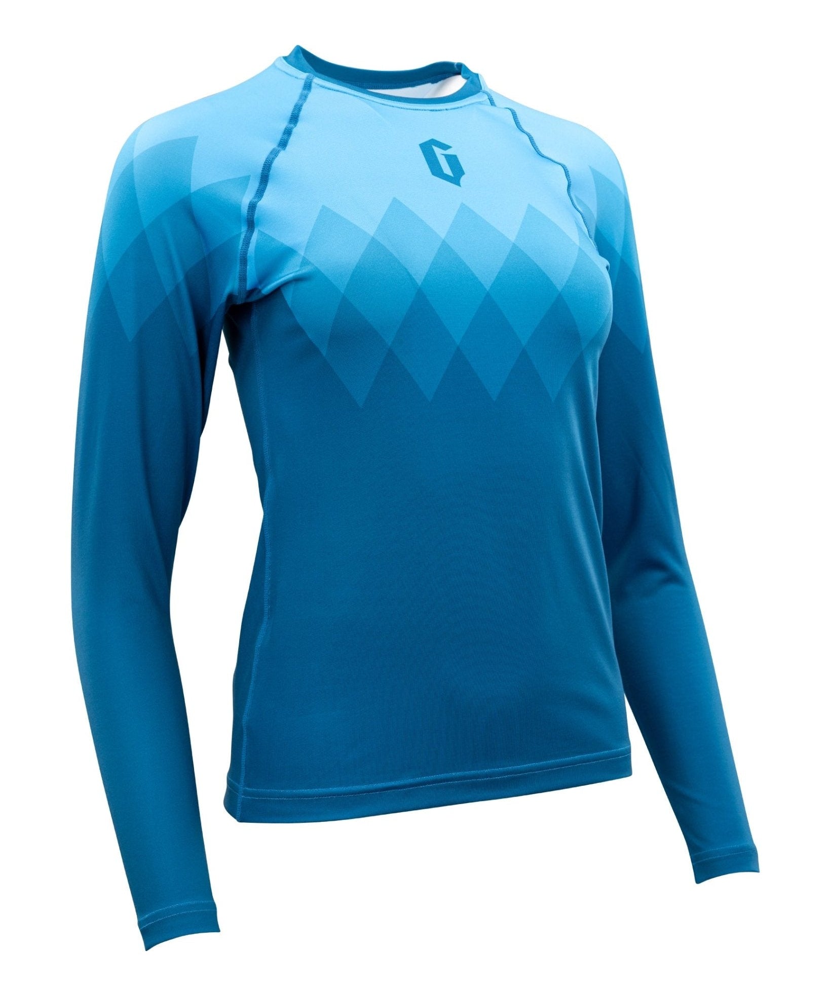 Gameness Women's Eco Long Sleeve Rash Guard Turquoise