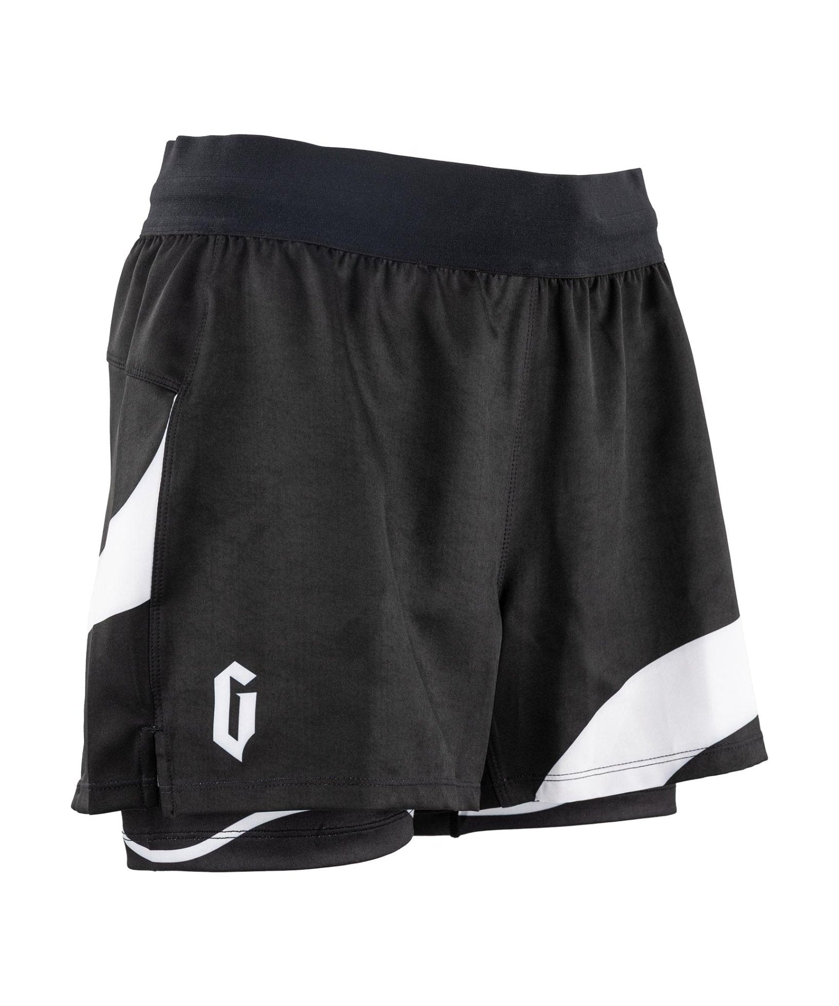 Gameness Women's Lined Pro Grappling Short - Flow Black