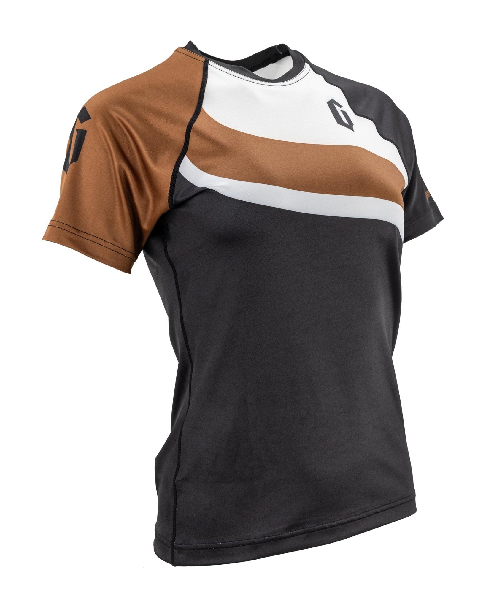 Gameness Women's Short Sleeve Pro Ranked Rash Guard Brown