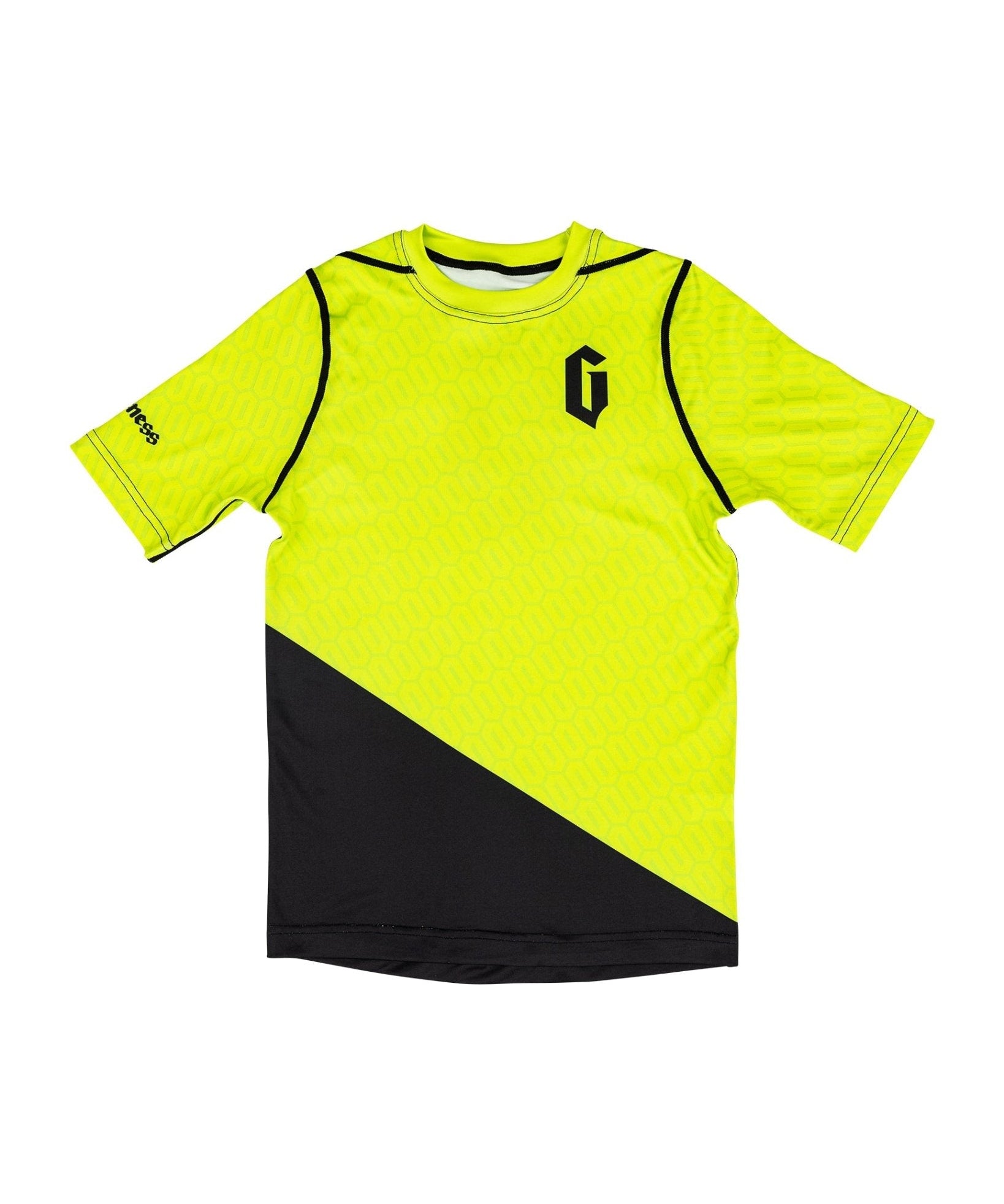 Gameness Youth Eco Short Sleeve Rash Guard Neon Green