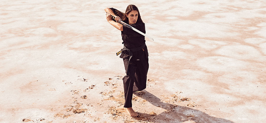 martial artist with sword