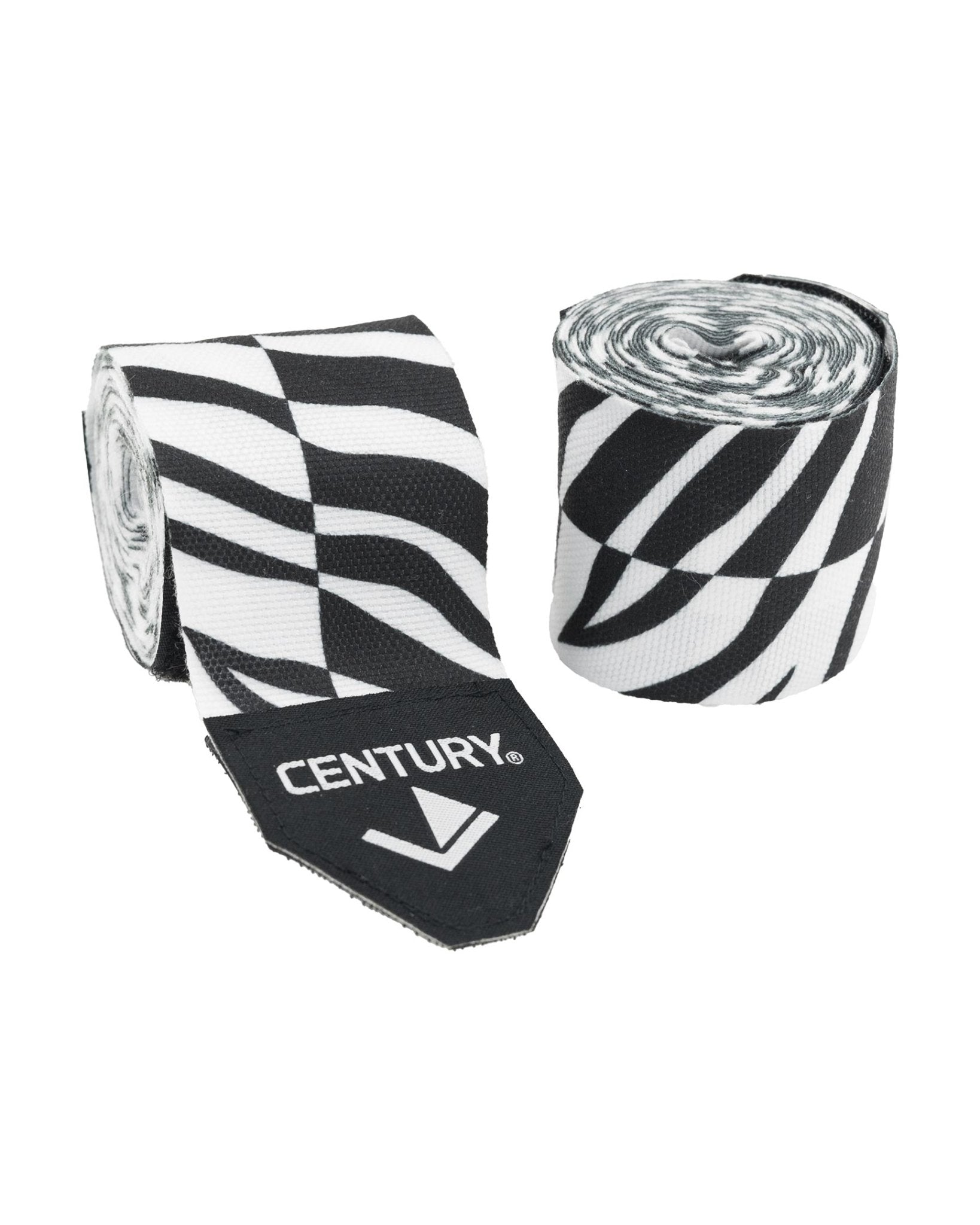 Inkline 120" Printed Hand Wraps 120" Black White Zebra