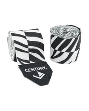 Inkline 120" Printed Hand Wraps 120" Black White Zebra