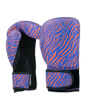 Inkline Printed Gloves 12 oz. Red Blue Zebra