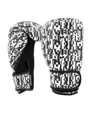 Inkline Printed Gloves 12 oz. Black White Respect