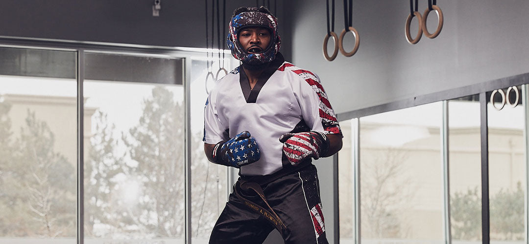 martial artist wearing training gear