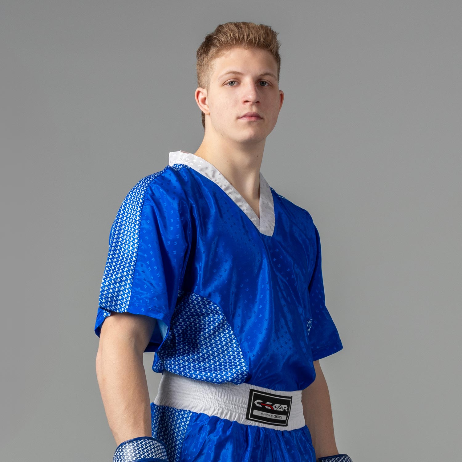 wako tenacity uniform on a male student