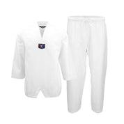 Student Ribbed Uniform White