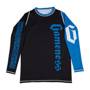 Gameness Long Sleeve Pro Ranked Rashguard Large Blue