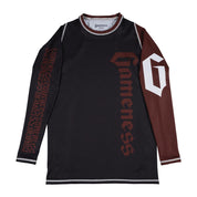 Gameness Long Sleeve Pro Ranked Rashguard Large Brown