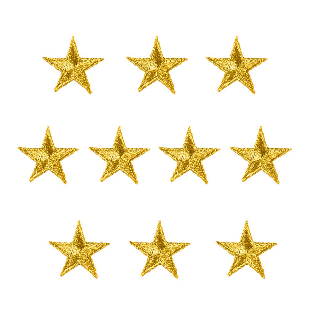 Iron-On Star Patches - 10 Pack