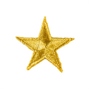 Iron-On Star Patches - 10 Pack 1" Yellow