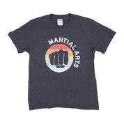 Circular Martial Arts Tee Youth S Charcoal