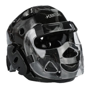 Student Sparring Headgear with Face Shield Black