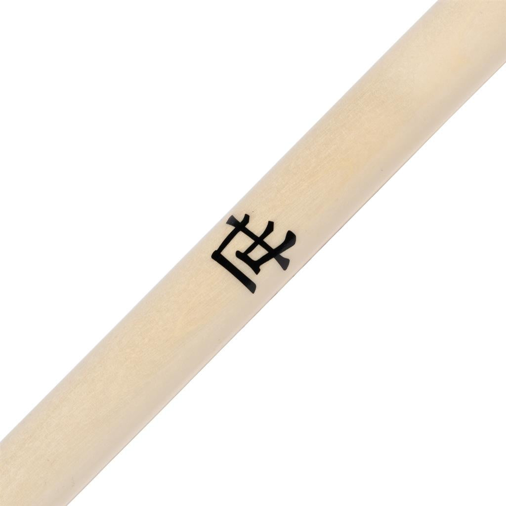 Tapered White Wood Lotus Kanji Bo Staff