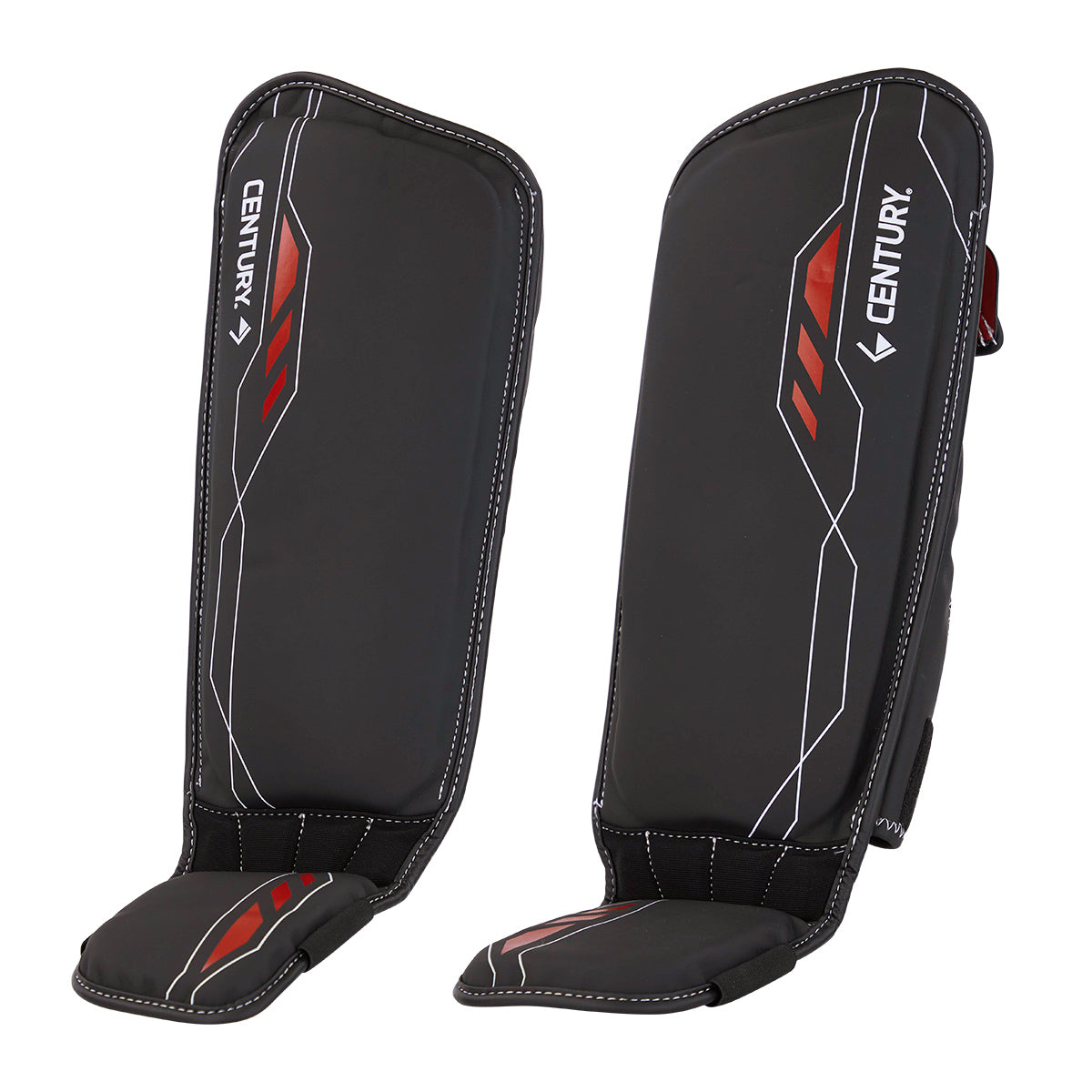 Sandee Competition Cotton Slip-On Shin Instep Guards – Pull-On Pads For Adults & Kids – Martial Arts